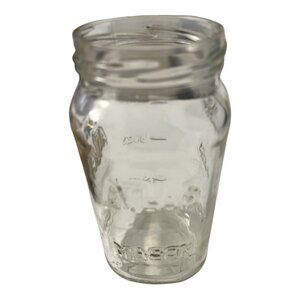 Vintage Atlas Mason Jar – Clear Glass Quart Canning Jar – Mid 20th Century